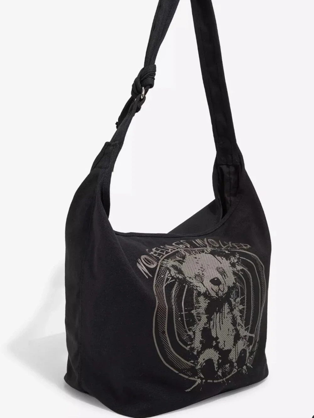 Goth Bear Hobo Bag